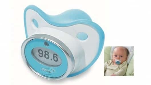 The pacifier thermometer is the easiest way to take your baby&#39;s temperature.