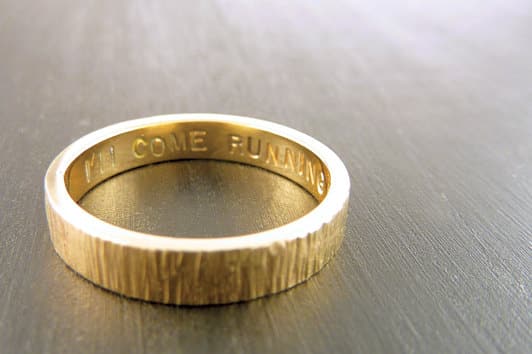 Wood Grain Printed Ring, $550