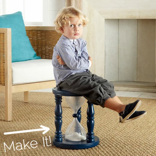 This time-out stool will come in handy for naughty kids.