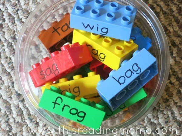 Create word family LEGO blocks.