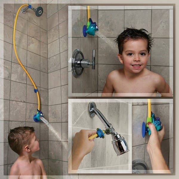 Those shorties need their own showerhead.