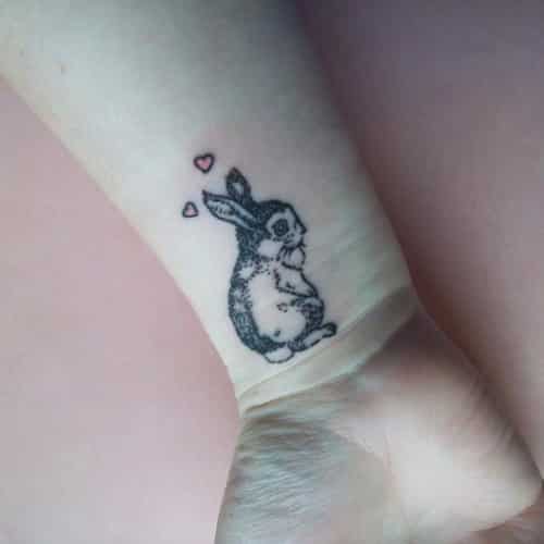 rabbit tattoo 43 Inspiring Wrist Tattoos and Graphics