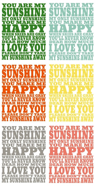 Collage sunshine prints 30 fabulous free printables {for the home}