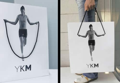 A fitness-inspired shopping bag.