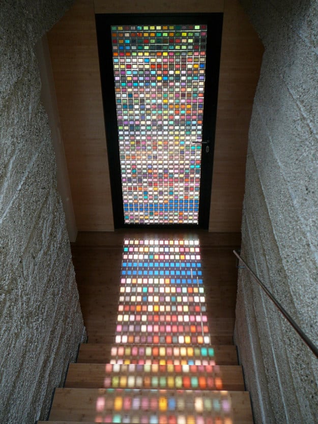 Make a rainbow stained-glass door.