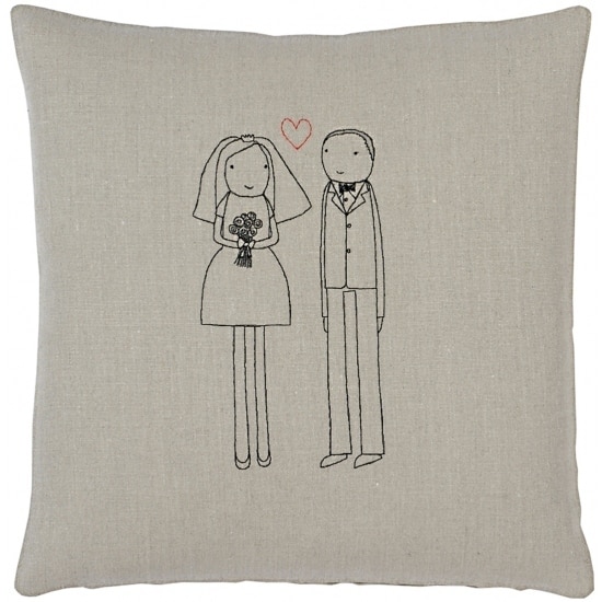 13. Customizable Couples Pillow, $134