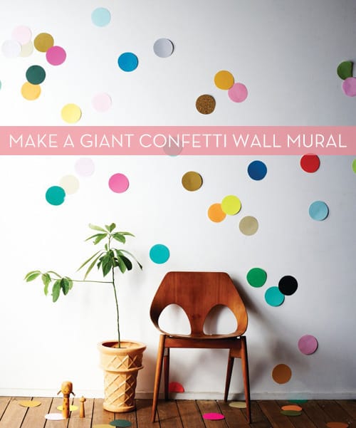 Create an oversized confetti mural.