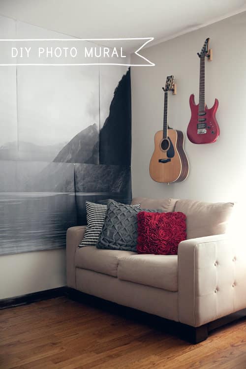 Make your own giant photo mural.