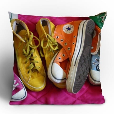 3. My Shoes Throw Pillow, $69