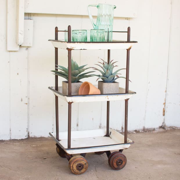 Use one as an outdoor potting station.