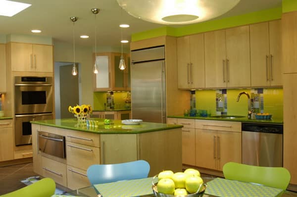 eclectic kitchen idea 23 http://hative.com/beautiful-kitchen-design-ideas/