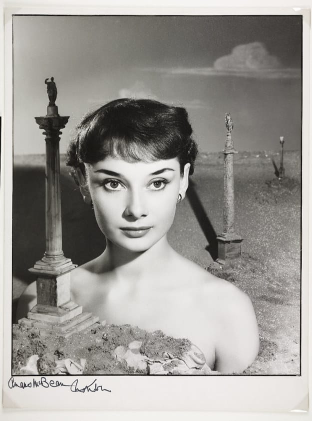 Audrey Hepburn, 1950, Angus McBean.