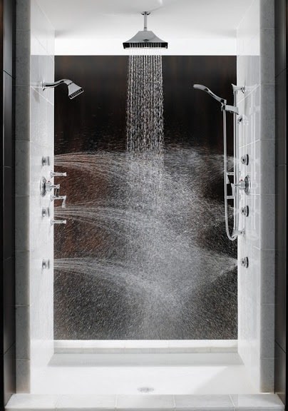 A multi-directional steam shower would do your body good.