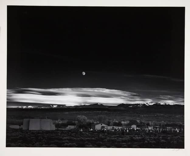 Moonrise, Hernandez, New Mexico.