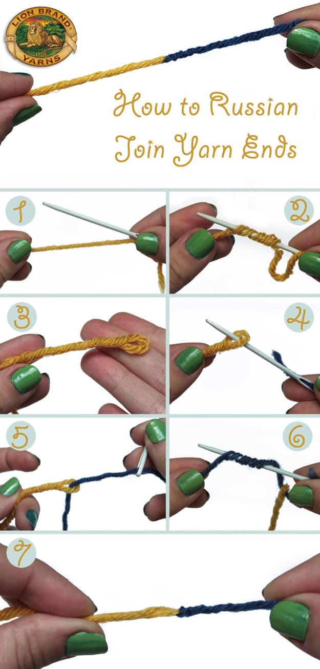 For changing colors (or attaching a new skein) when knitting.