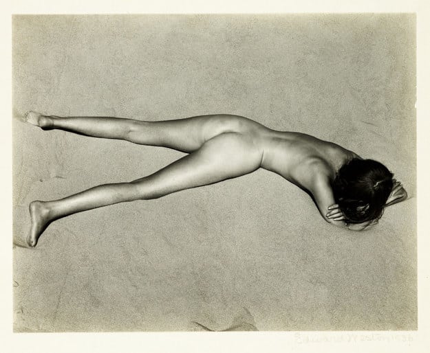 Nude on Sand - Oceano, California, 1936, Edward Weston.