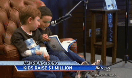 And the six-year-old who wrote a book for his best friend with a rare liver disorder, and raised over a million dollars for research into the disease after copies were sold for $20 each.