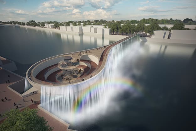 Why do you want a goddamn waterfall in the middle of London?