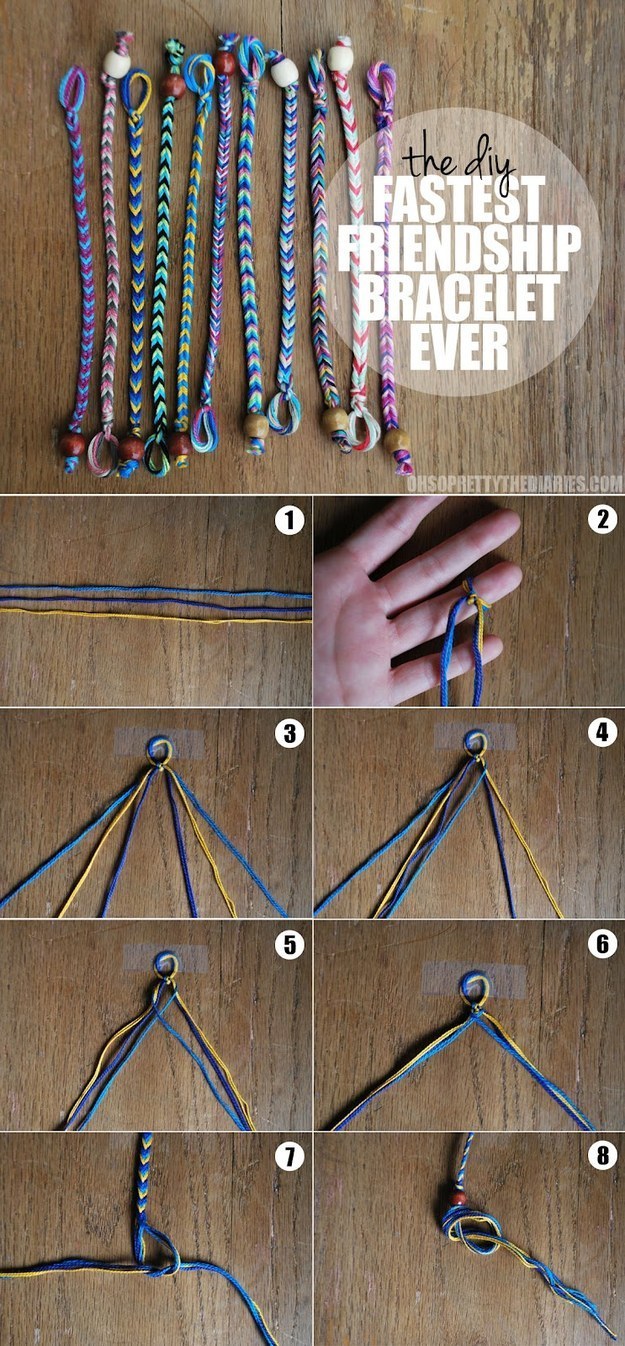 Whip up a couple quick friendship bracelets for your besties.