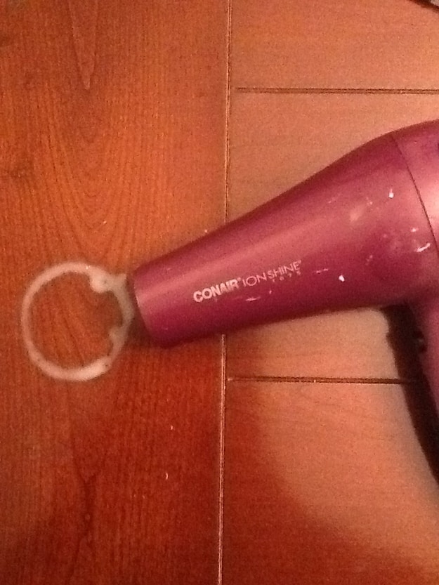 4. For when those party guests messed up your furniture, use your hair dryer.