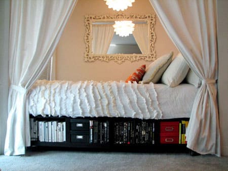 Tuck your bed into an alcove.