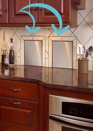 Install chutes in your kitchen for your trash and recycling.