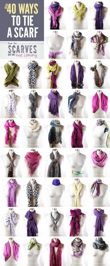 Never get bored with your scarf again.
