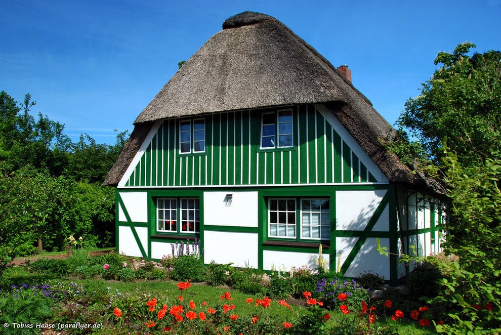 This romantic cottage in Schleswig-Holstein, Germany.
