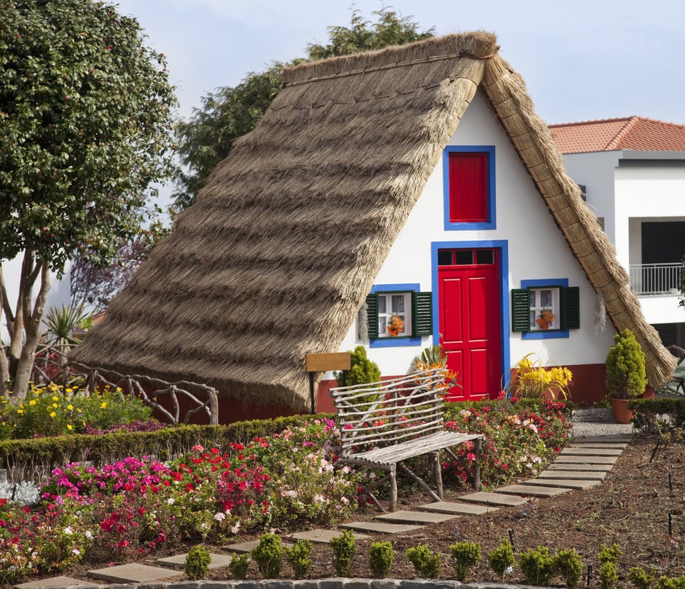 This traditional cottage from an island of Portugal.