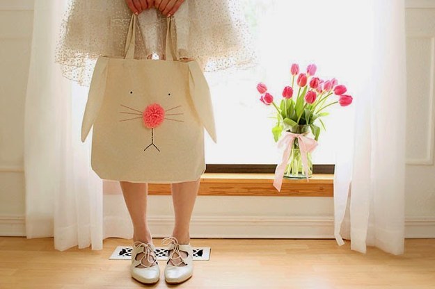 Keep everything in one adorable place with this bunny tote.