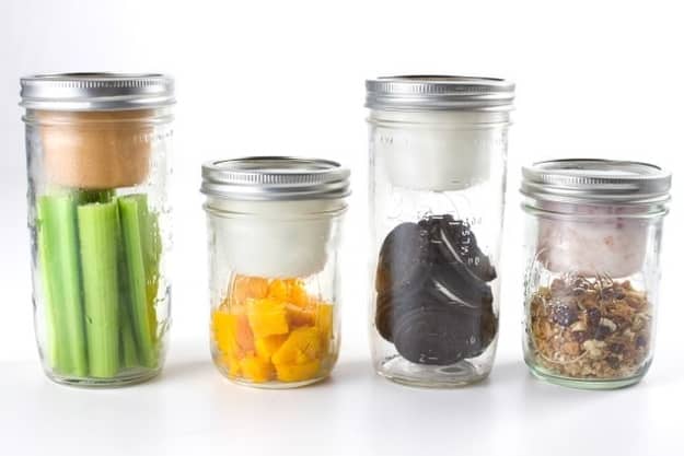 Turn any mason jar into a portable snack hub or lunch box with the BNTO lid attachment.