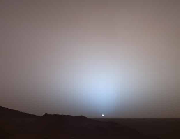And here&#39;s that same sun from the surface of Mars: