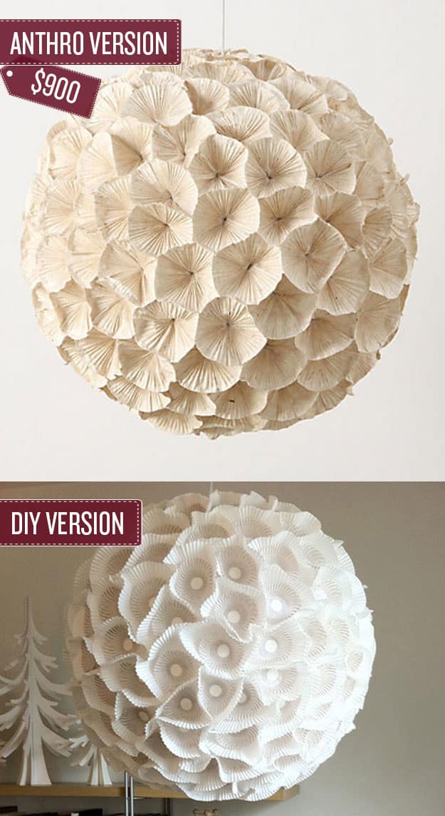 Build a sculptural paper orb chandelier.