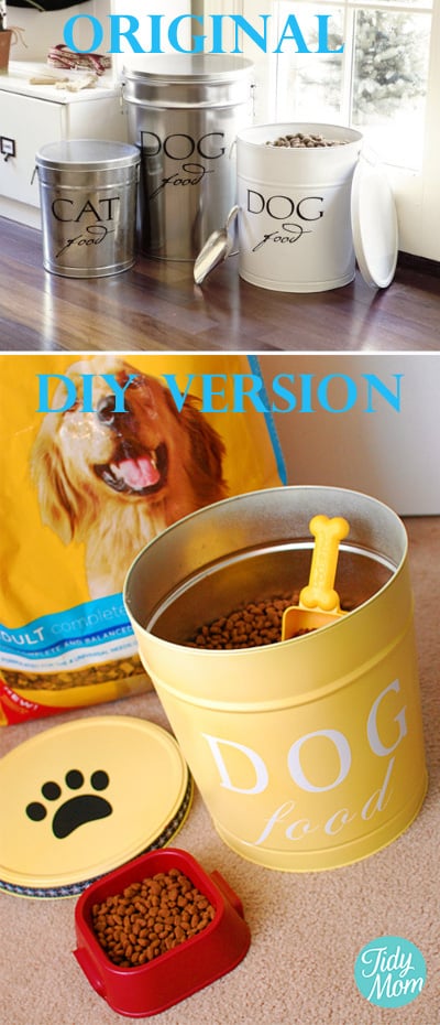 This pet food canister will keep food way fresher than the bag.