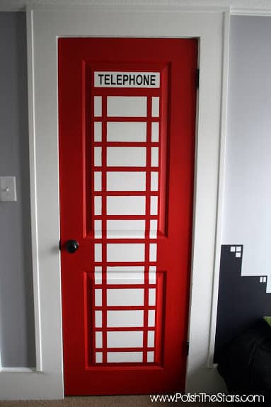 Turn your kid's closet into Superman's telephone booth.