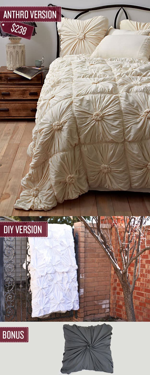 Sew a quilted bedspread.