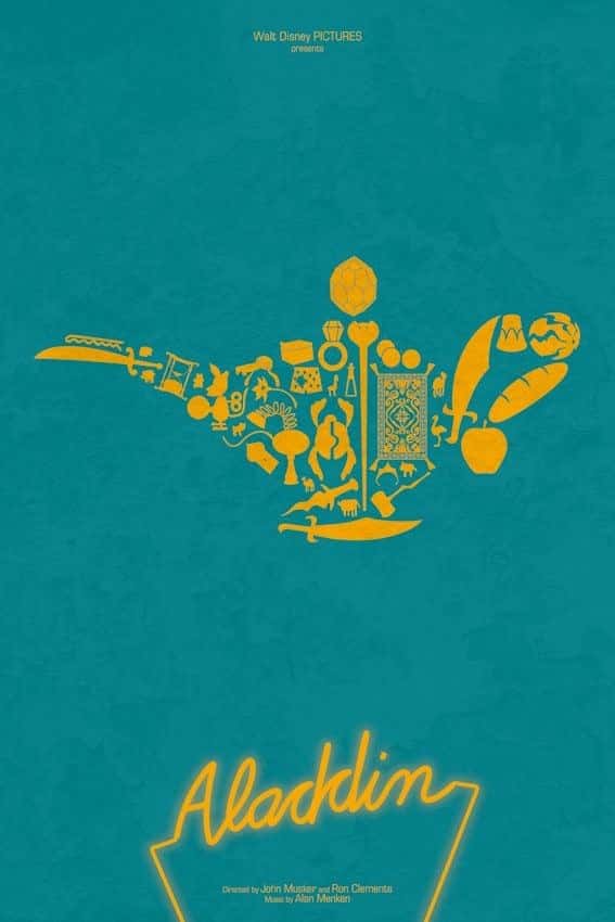 28 Minimalist Disney Themed Posters For Your Walls -DesignBump