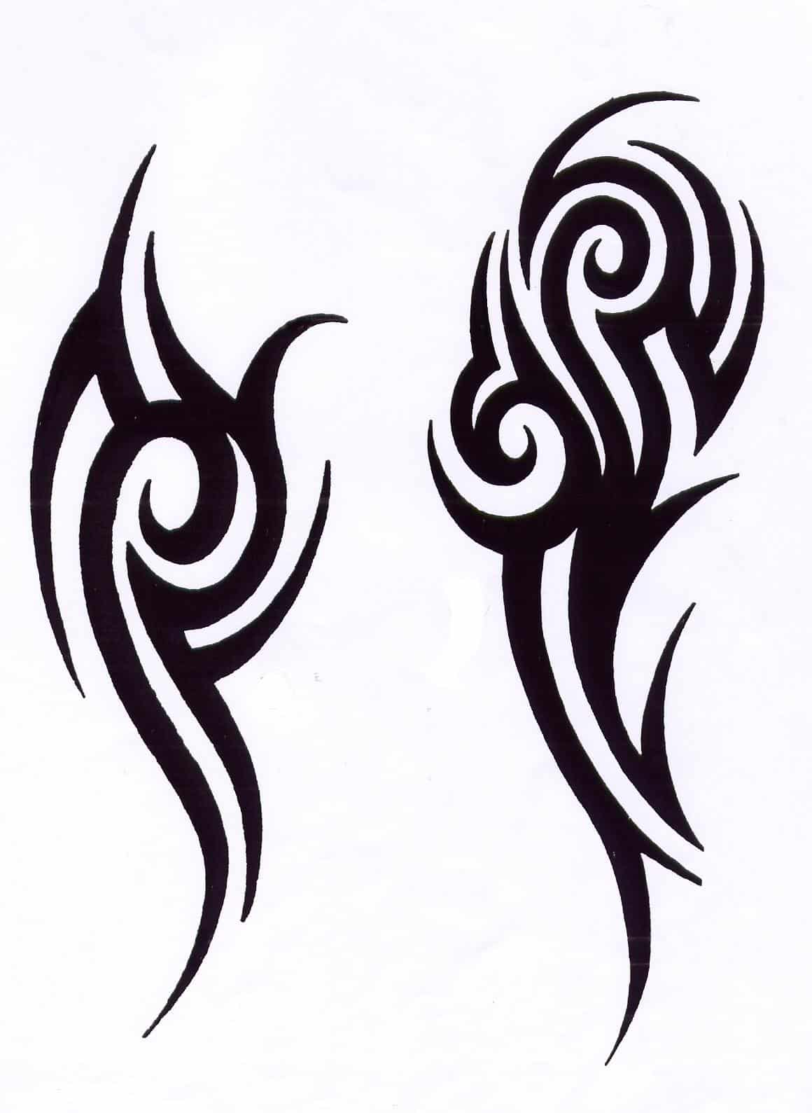 Small Tribal Design Temporary Tattoo