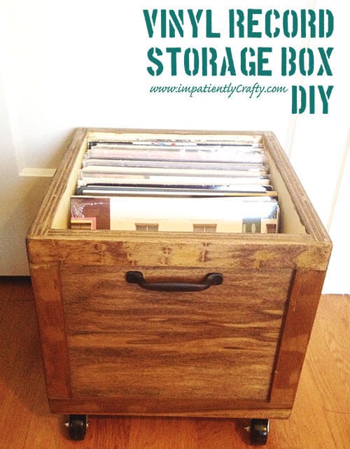It's also easy enough to turn any stray cabinet drawer (easy flea market find!) into rolling storage.