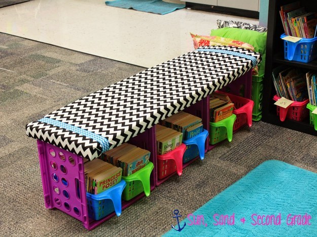 Or a DIY crate bench.