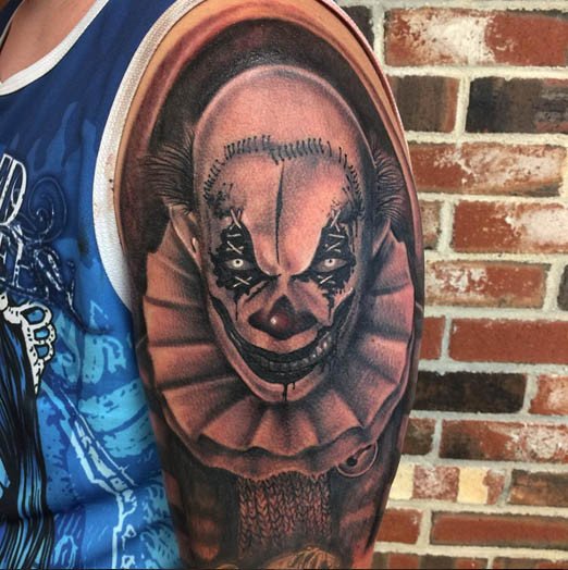 Clown Tattoo by Cynthia Finch