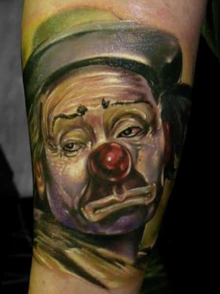 Clown Tattoo by Qrucz Tattoo