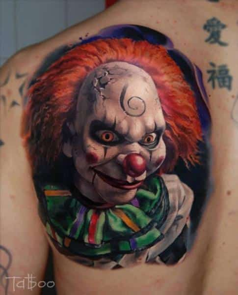 Clown Tattoo by Valentina Riabova