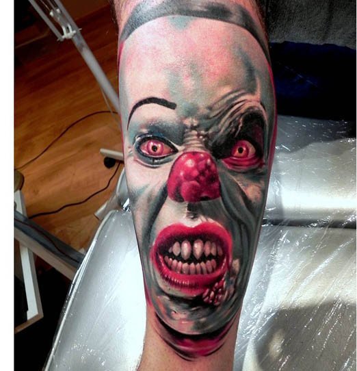 Pennywise Clown Tattoo by Andrzej Niuniek Misztal