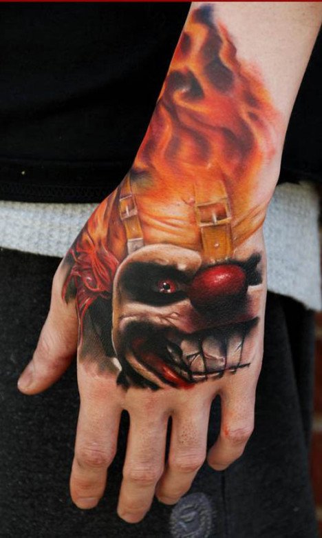 Twisted Metal Tattoo by Kyle Cotterman