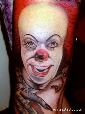 PennyWise from "It" by Saz Tattoo
