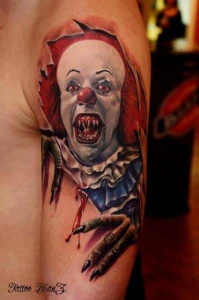 PennyWise Climbing out of an arm, making him extra creepy
