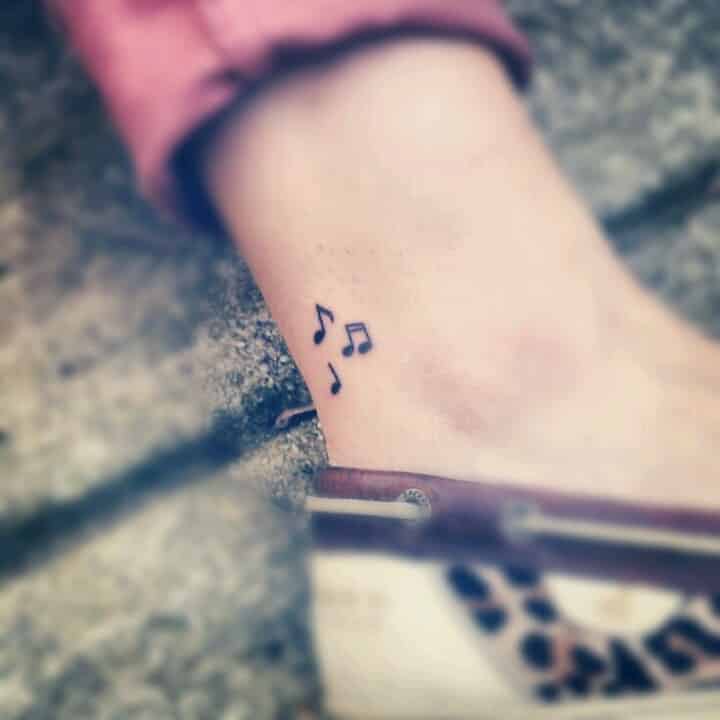 music notes tattoo | adornbodyart.com/ Custom Tattoos by Ann… | Flickr