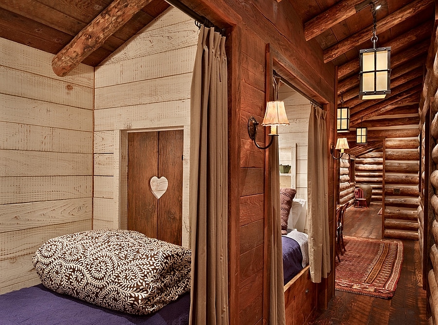 rustic log cabin interiors
