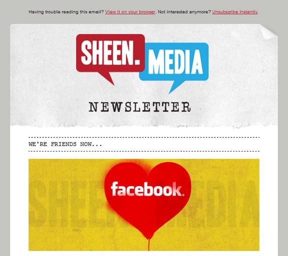 Social Newsletter Design